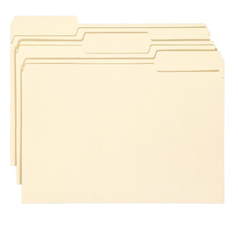 Smead File Folder with Antimicrobial Product Protection, 1/3-Cut Tab, Legal Size, Manila, 100 per Box (15338)