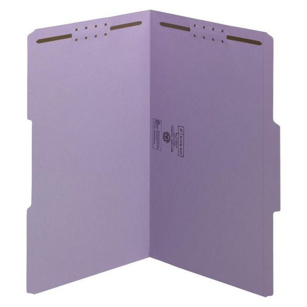 Smead Fastener File Folder, 2 Fasteners, Reinforced 1/3-Cut Tab, Legal Size, Lavender, 50 per Box (17440)