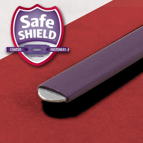 Smead Pressboard Classification File Folder with SafeSHIELD® Fasteners, 1 Divider, 2" Expansion, Legal Size, Bright Red, 10 per Box (18731)