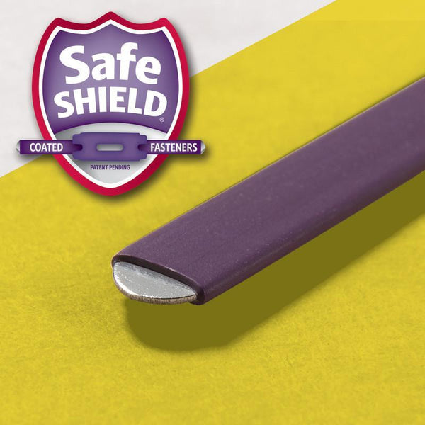 Smead Pressboard Classification File Folder with SafeSHIELD® Fasteners, 3 Dividers, 3" Expansion, Legal Size, Yellow, 10 per Box (19098)