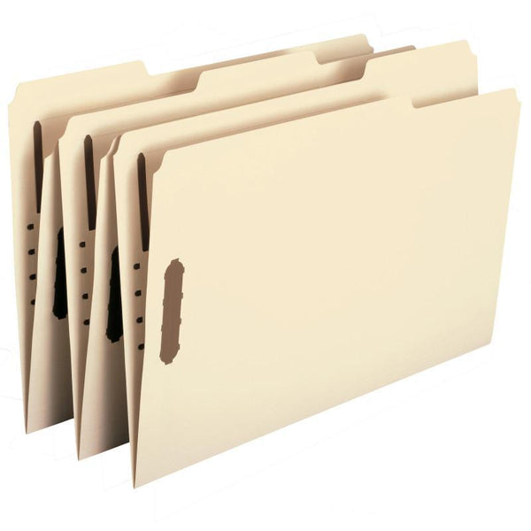 Smead Fastener File Folders, Legal, 2 Fasteners, Reinforced 1/3- Cut Tab, Legal Size, Manila, 50 per Box (19537)