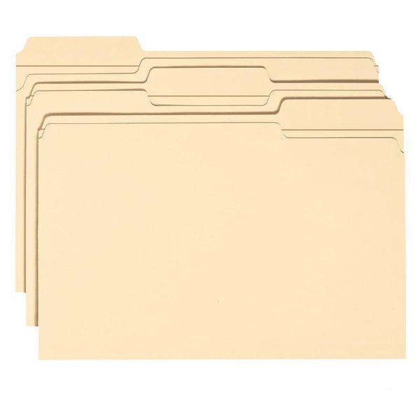 Smead Fastener File Folder, 2 Fasteners, Reinforced 1/3-Cut Tab, 1-1/2" Expansion, Legal Size, Manila, 50 per Box (19595)