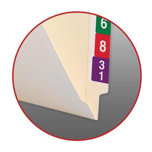 Smead End Tab File Folder, Shelf-Master® Reinforced Straight-Cut Tab, Letter Size, Manila, 100 per Box (24109)