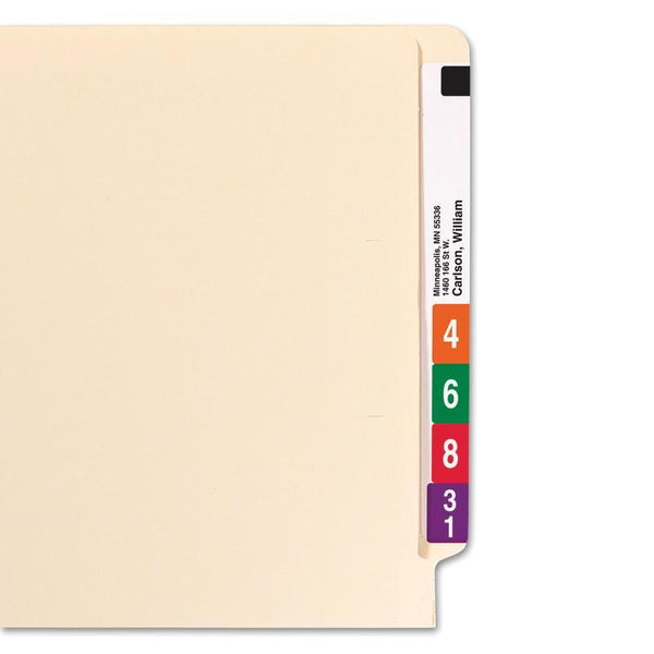Smead End Tab File Folder, Shelf-Master® Reinforced Straight-Cut Tab, Letter Size, Manila, 100 per Box (24109)