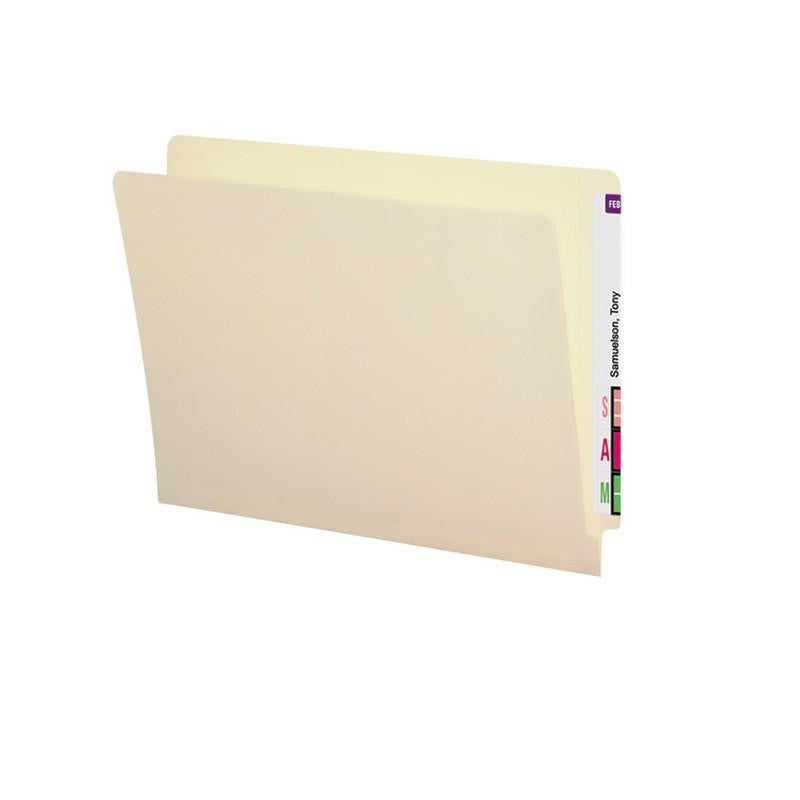 Smead End Tab File Folder with Antimicrobial Product Protection, Reinforced Straight-Cut Tab, Letter Size, Manila, 100 per Box (24113)