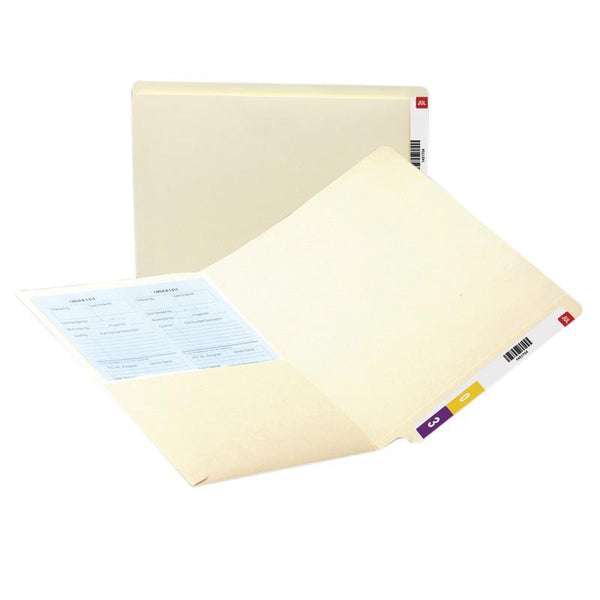 Smead End Tab Pocket Folder, Reinforced Straight-Cut Tab, 1 Pocket, Letter Size, Manila, 50 per Box (24115)