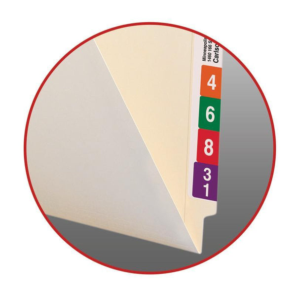 Smead End Tab Pocket Folder, Reinforced Straight-Cut Tab, 1 Pocket, Letter Size, Manila, 50 per Box (24115)