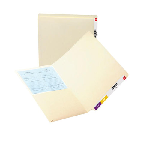 Smead End Tab Pocket Folder, Reinforced Straight-Cut Tab, 2 Pocket, Letter Size, Manila, 25 per Box (24117)