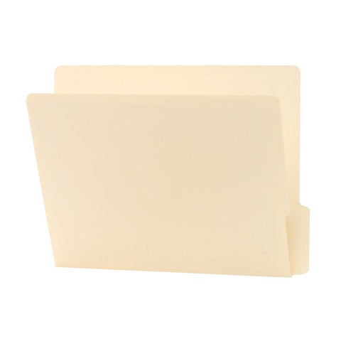 Smead End Tab File Folder, Shelf-Master® Reinforced 1/3-Cut Tab Bottom Position, Letter Size, Manila, 100 per Box (24137)