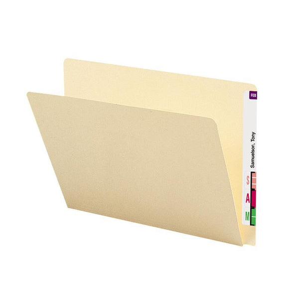 Smead End Tab File Folder, Straight-Cut Extended Tab, Letter Size, Manila, 100 per Box (24250)