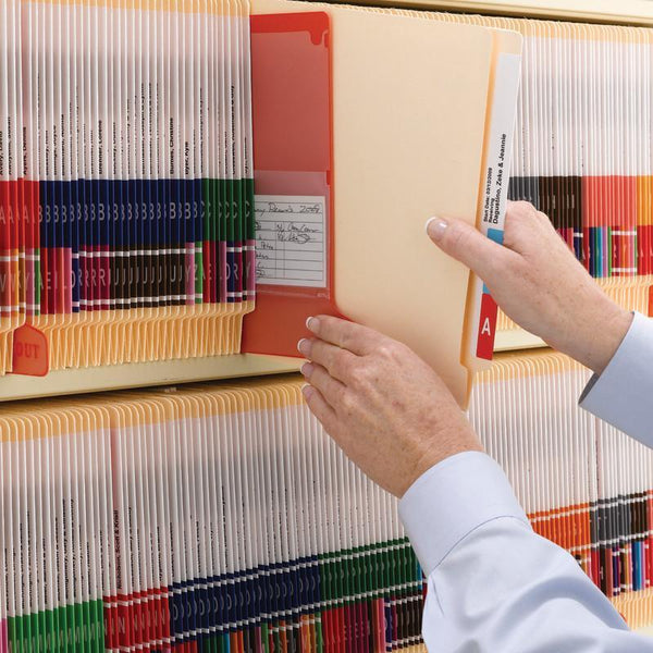 Smead End Tab Fastener File Folder, Shelf-Master® Reinforced Straight-Cut Tab, 2 Fasteners, Letter Size, Manila, 50 per Box (34276)
