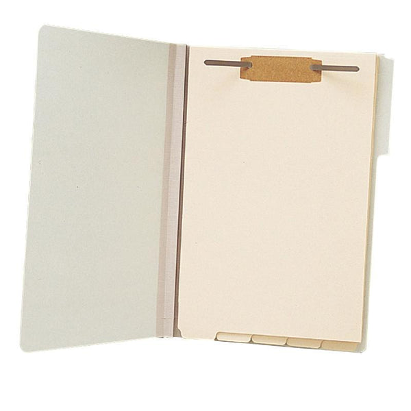 Smead Folder Dividers with Fastener, Bottom 1/5-Cut Tab, Legal Size, Manila, 50 per Pack (35650)