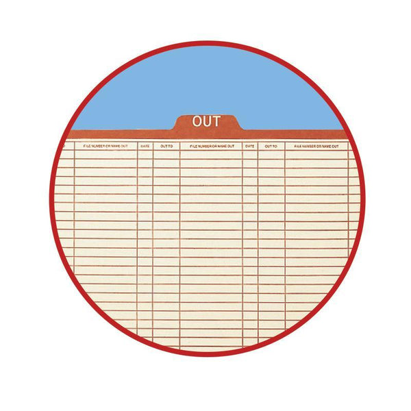 Smead Out Guide Printed Forma Style, 1/5-Cut Tab Center Position, Guide Height, Letter Size, Manila, 100 per Box (51910)
