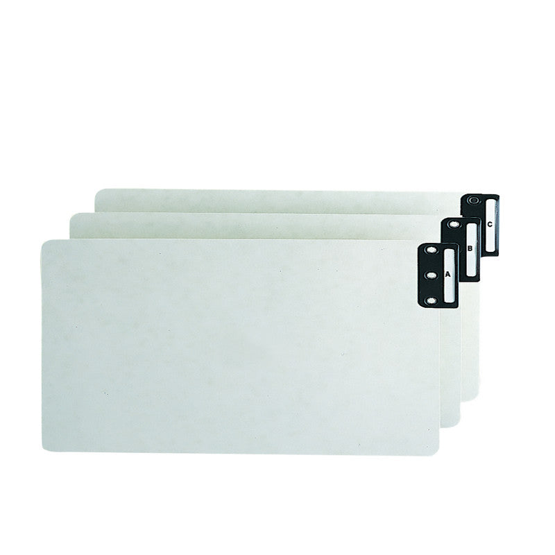 Smead End Tab 100% Recycled Pressboard Guides, Vertical Metal Tab (A-Z), Extra Wide Legal Size, Gray/Green, 25 per Set (63276)