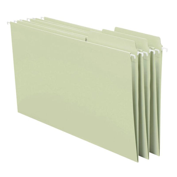 Smead FasTab® Hanging File Folder, 1/3- Cut Built-In Tab, Legal Size, Moss, 20 per Box (64083)