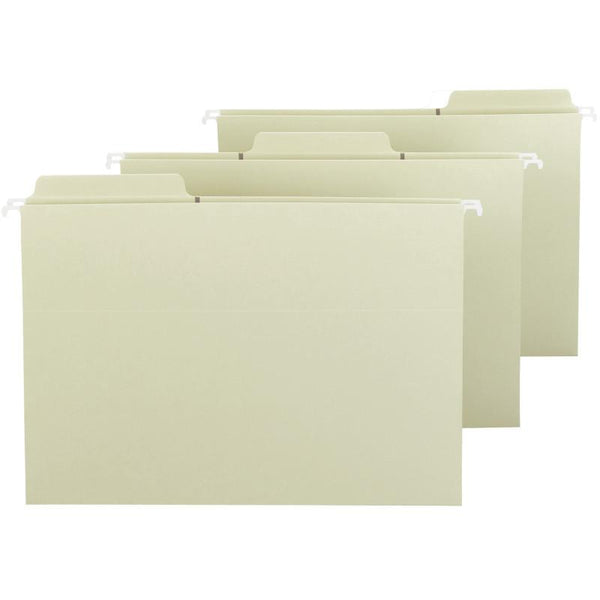 Smead FasTab® Hanging File Folder, 1/3- Cut Built-In Tab, Legal Size, Moss, 20 per Box (64083)