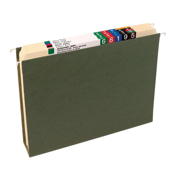Smead Hanging Box Bottom File Folder, 1" Expansion, Letter Size, Standard Green, 25 per Box (64239)