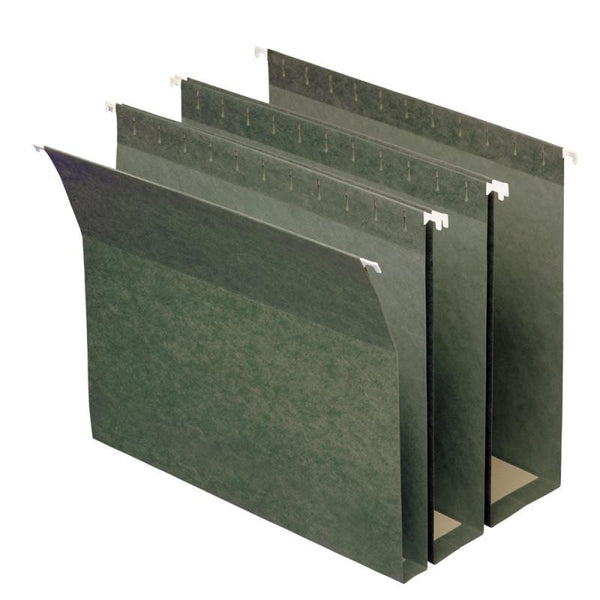 Smead Hanging Box Bottom File Folder, 3" Expansion, Letter Size, Standard Green,  25 per Box (64279)