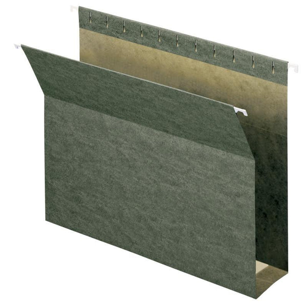 Smead Hanging Box Bottom File Folder, 3" Expansion, Letter Size, Standard Green,  25 per Box (64279)