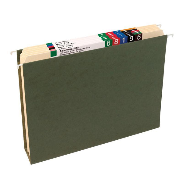 Smead Hanging Box Bottom File Folder, 3" Expansion, Legal Size, Standard Green, 25 per Box (64379)