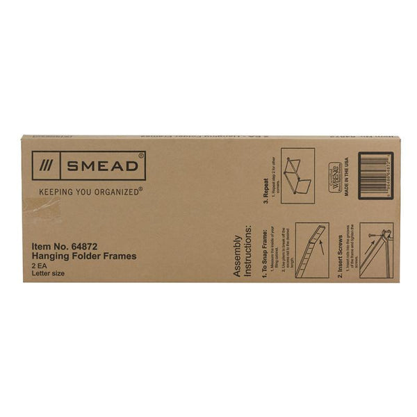 Smead Hanging File Frame, Letter Size, 2-Pack (64872)