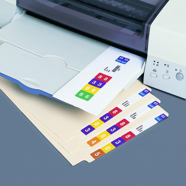 Smead Smartstrip® End Tab Labels for Ink-Jet Printers, 250 labels per pack (66006)
