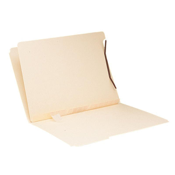 Smead Self-Adhesive Folder Divider, 1" Twin Prong Fastener, Letter Size, Manila, 100 per Box (68027)