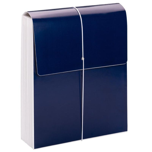 Smead Organized Up® Vertical Expanding File with SuperTab®, 12 Pockets, Letter Size, Monaco Blue (70701)