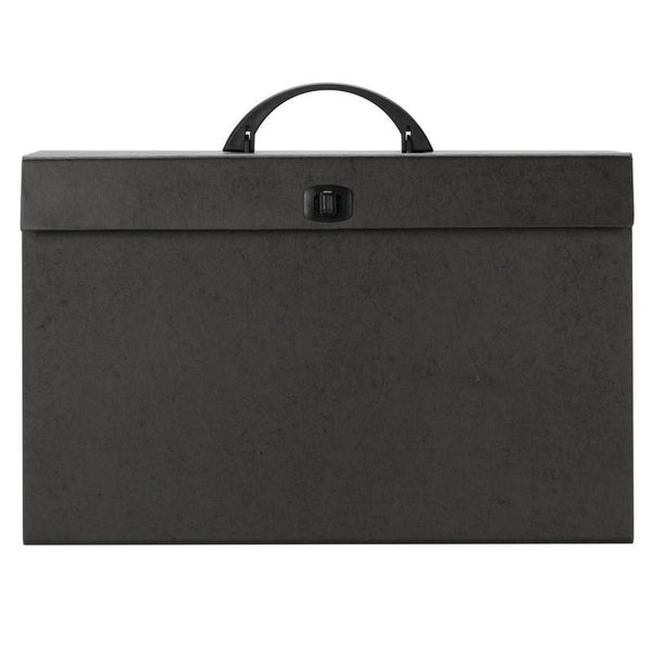 Smead A-Z and Subject Expanding File Box, 19 Pockets, Alphabetic (A-Z) and Subject, Latch Closure, Legal, Black (70804)
