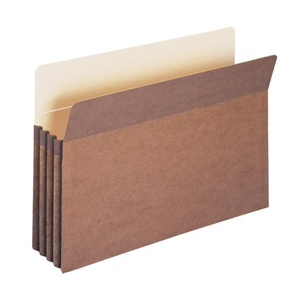 Smead File Pocket, Straight-Cut Tab, 3-1/2" Expansion, Legal Size, Redrope, 25 per Box (74224)