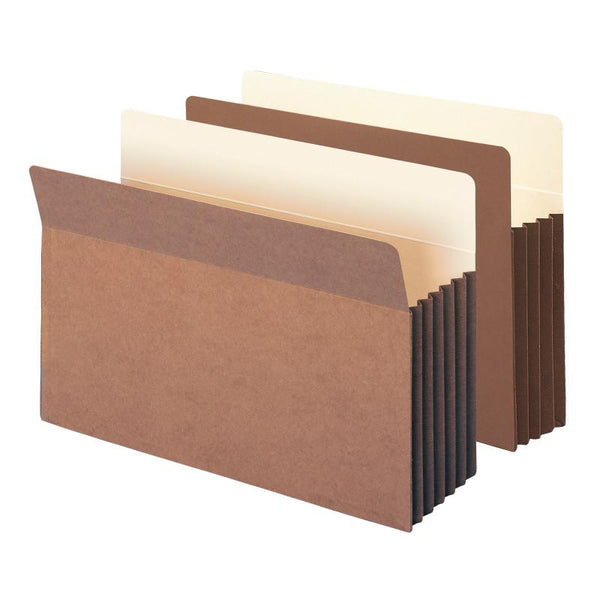 Smead File Pocket, Straight-Cut Tab, 3-1/2" Expansion, Legal Size, Redrope, 10 per Box (74264)