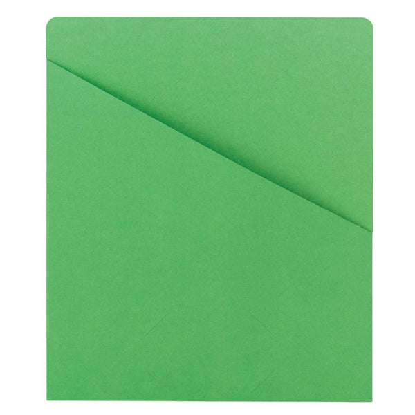 Pack of 25 Smead Organized Up® Slash Jackets , Letter Size, Green (75432)