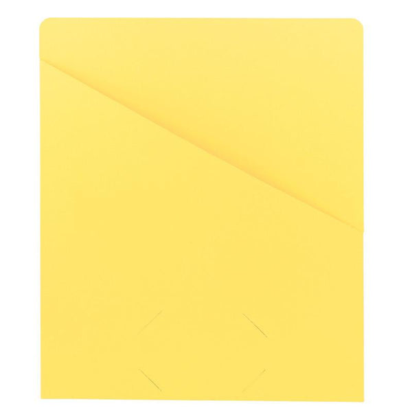 Pack of 25 Smead Organized Up® Slash Jacket, Letter Size, Yellow (75434)