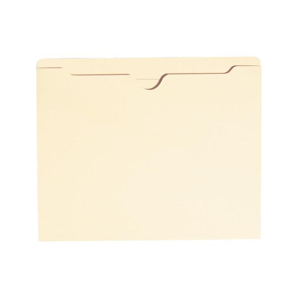 Smead File Jacket, Reinforced Straight-Cut Tab, Flat-No Expansion, Letter Size, Manila, 100 per Box (75500)
