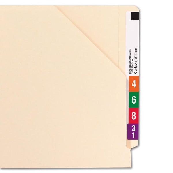 Smead End Tab File Jacket, Shelf-Master® Reinforced Straight-Cut Tab, Letter Size, Manila, 100 per Box (75700)