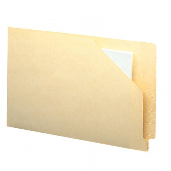 Smead End Tab File Jacket, Shelf-Master® Reinforced Straight-Cut Tab, Flat-No Expansion, Legal Size, Manila, 100 per Box (76700)
