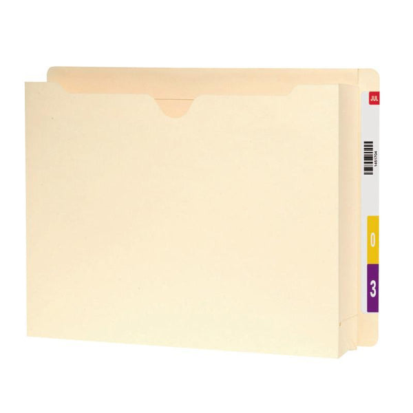 Smead End Tab Expanding File Jacket, Reinforced Straight-Cut Tab, 2" Expansion, Letter Size, Manila, 25 per Box (76910)
