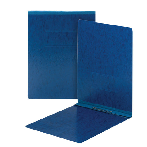 Smead Premium Pressboard Report Cover, Metal Prong with Compressor, Top Fastener, 2" Capacity, Letter Size, Dark Blue 25 per Box (81354)