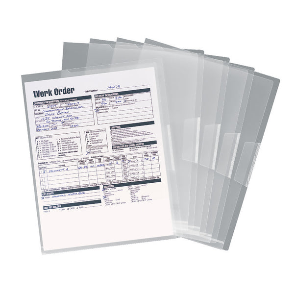 Smead Organized Up® Poly Translucent Project File Jacket, Letter Size, Clear, 5 per Pack (85751)