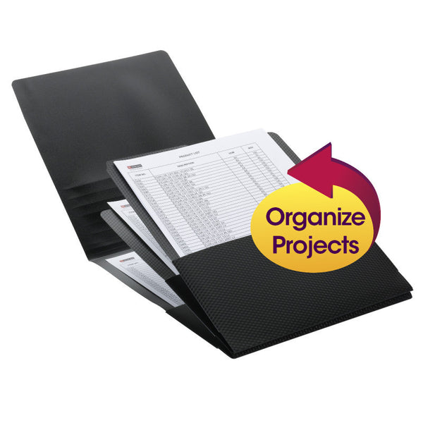 Smead Organized Up® Poly Stackit™ Organizers, Letter Size, Black, 2 per Pack (87005)