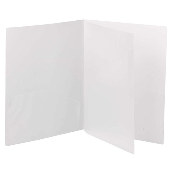 Smead Poly Four-Pocket Folder, Holds up to 100 Sheets, Letter Size, Oyster, 5 per Pack (87721)