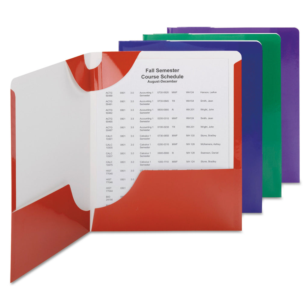 Smead Lockit® Two-Pocket Folders, Letter Size, 8 per pack (87800)
