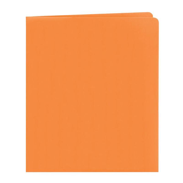 Smead Two-Pocket Heavyweight Folder, Letter Size, Orange, 25 per Box (87858)