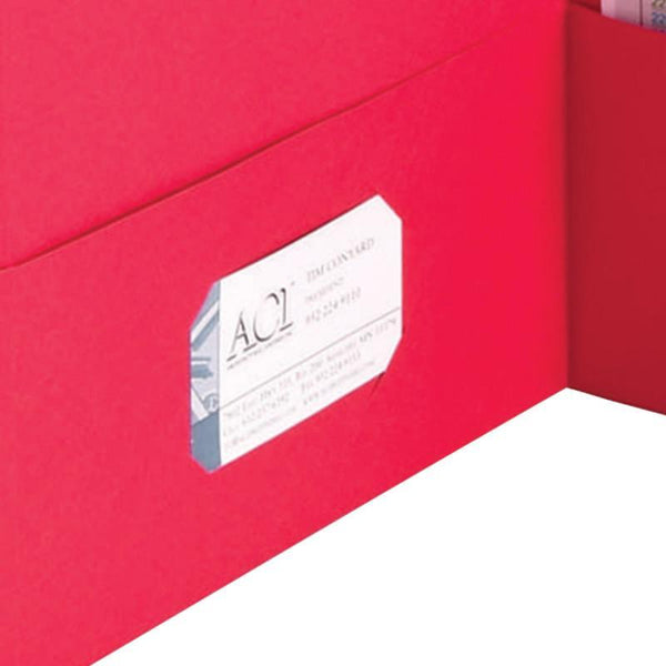 Smead Two-Pocket Heavyweight Folder, Letter Size, Red, 25 per Box (87859)