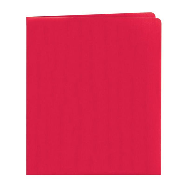 Smead Two-Pocket Heavyweight Folder, Letter Size, Red, 25 per Box (87859)
