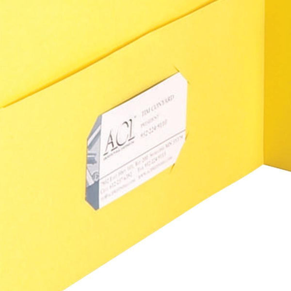 Smead Two-Pocket Heavyweight Folder, Letter Size, Yellow, 25 per Box (87862)