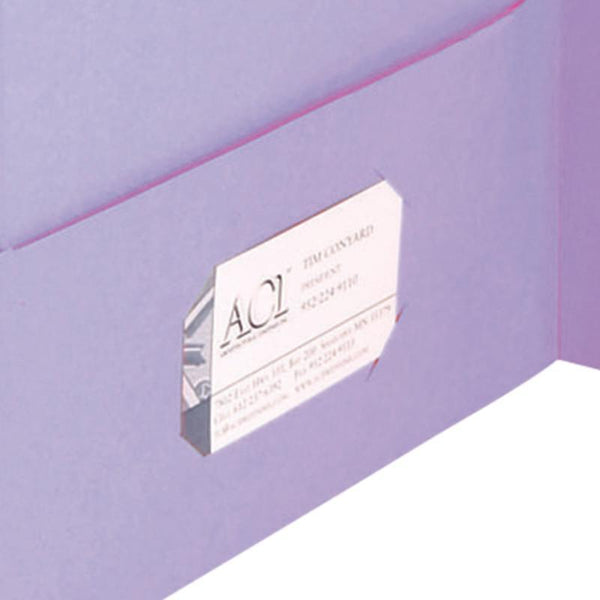 Smead Two-Pocket Heavyweight Folder, Letter Size, Lavender, 25 per Box (87865)