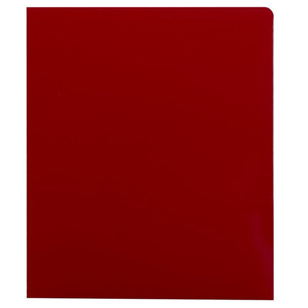 Smead High Gloss Two-Pocket Folders, Letter Size, Red, 25 per Box (87880)