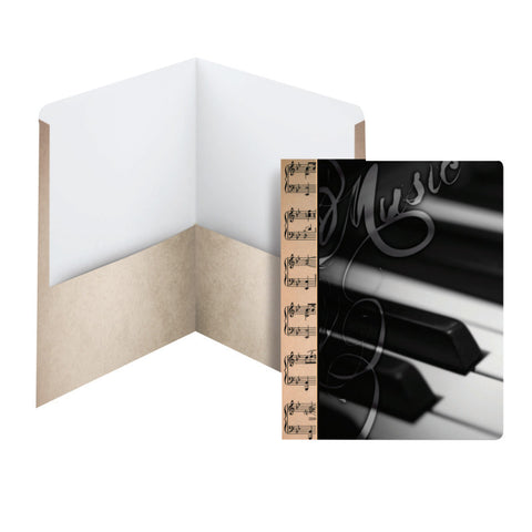 Carton of 50 Smead Raditudeƒ?› Collection Two-Pocket File Folder, Letter Size, Piano (87906)