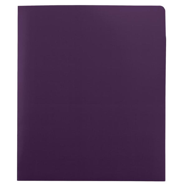 Smead Contemporary Two-Pocket Folders, Letter Size, Purple, 25 per Box (87961)